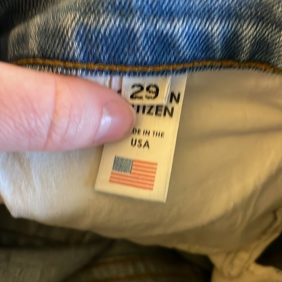 COTTON CITIZEN Women's High Rise Vintage Wash Denim Jeans Button Fly Size 29 - Picture 8 of 10